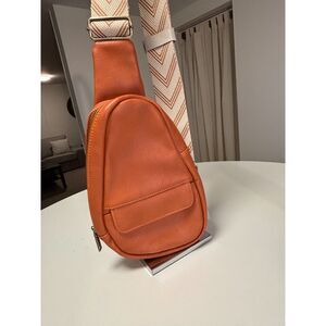 NWOT VEGAN urban originals tan crossbody sling bag Antrhopologie